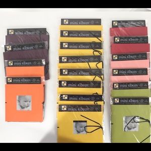 (2) Scrapbook Set DCWV 5 X 7 & 6 X6 Mini Scrapbook Albums